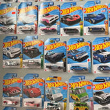 Hot Wheels die-cast car set in blister packs, assorted vehicles