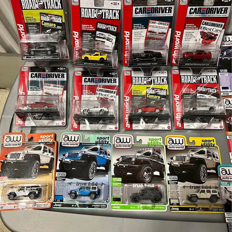 1:64 diecast vehicle car boxes multipack, assorted cars in blister packs