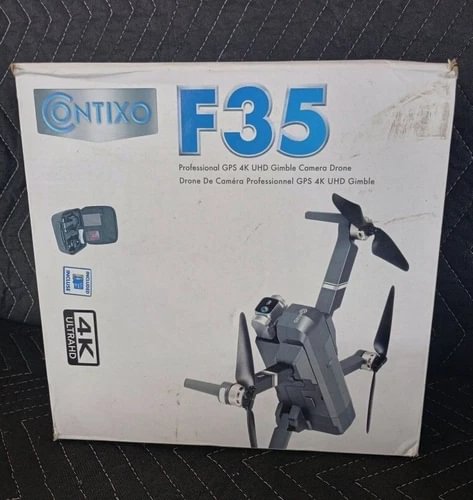 Contixo F35 GPS drone packaging box with 4K UHD camera drone