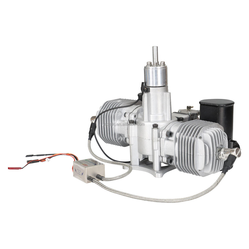 Uav Engine 170cc Two-cylinder Fixed-wing Helicopter Gasoline Engine with Starter and Alternator Drone
