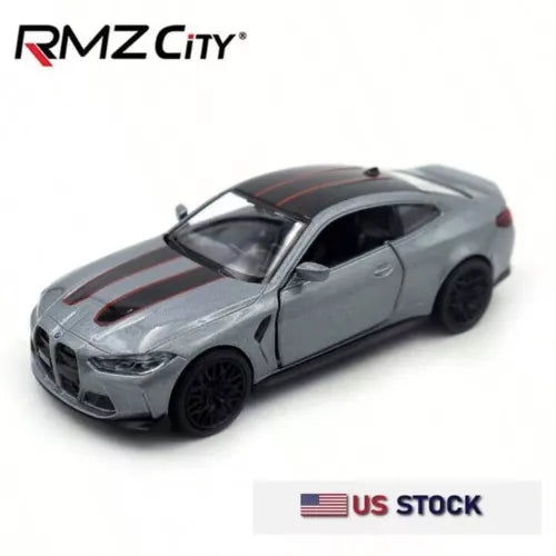 BMW M4 CSL diecast model car, grey two-door coupe with black wheels