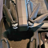 Drone body with four folded propeller arms