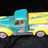 Golden Wheel Advertising Diecast Mountain Dew Toy Truck 1940 Ford Tehachapi CA