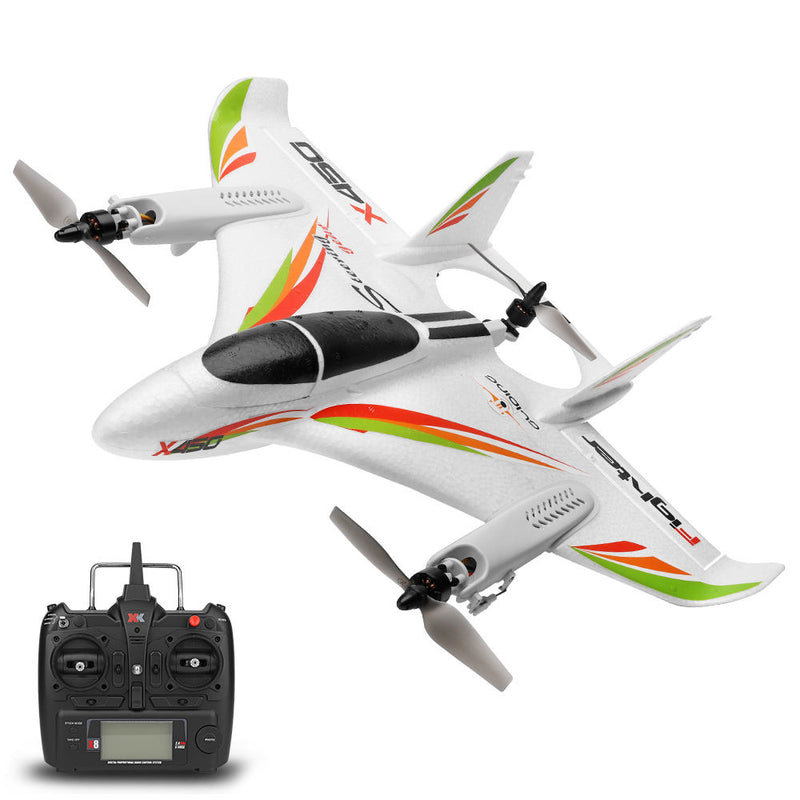 WLtoys X450 Brushless Vtol RC Airplane RC Glider Fixed Wing Aircraft 2.4G 6CH 3D/6G RC Helicopters Vertical Avion Remote Control Drone