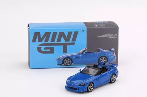 1:64 diecast model car of a blue Honda S2000 AP2
