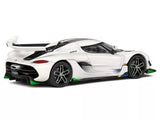 2021 Koenigsegg Jesko Pearl White Metallic with Gray Stripes 1/43 Diecast Model  Parts