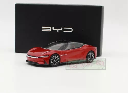 BYD E GT concept electric sports car diecast model, red 1/43 scale