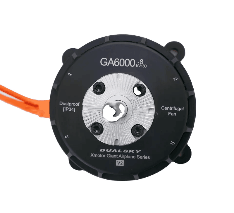 DUALSKY GA6000.S 160KV 180KV V2 High-power Brushless Motor Fixed-wing Model Aircraft for 55-60cc Gasoline Airplane VTOL UAV DIY Drone