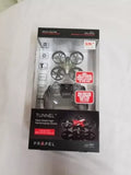 Palm-sized tunnel drone in retail packaging, black with propellers