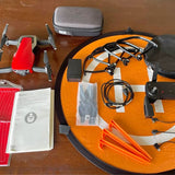DJI Mavic Air Fly More Combo drone kit with orange carrying base and accessories