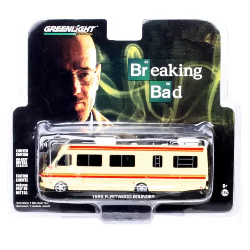 Greenlight 1986 Fleetwood Bounder RV diecast toy in blister pack