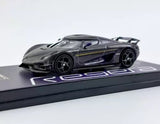 Tarmac 1:64 Purple Carbon Regera Limited Sports Model Toy Diecast Metal Car Parts