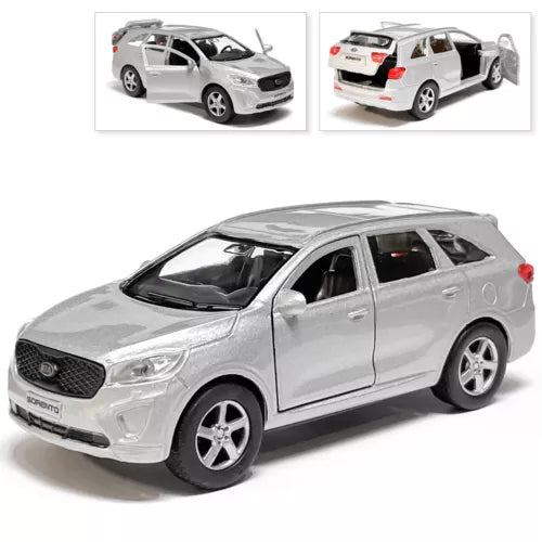 White diecast model SUV car with front-left three-quarter view