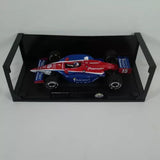 Red #15 diecast race car model with Pioneer and Argent decals, in display box