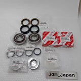 Wheel bearing and seal kit with labeled parts in plastic bags
