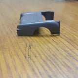 Diecast car trunk and rear fender part, dark gray