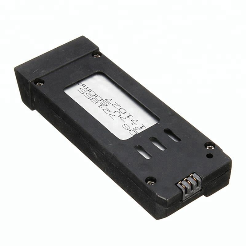 RC LiPo battery replacement pack, black housing with connector pins