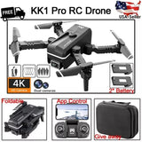 Quad air Drone RC Drone 4K HD Dual Camera WIFI FPV KK1 2 x Battery Rc Quadcopter Drone