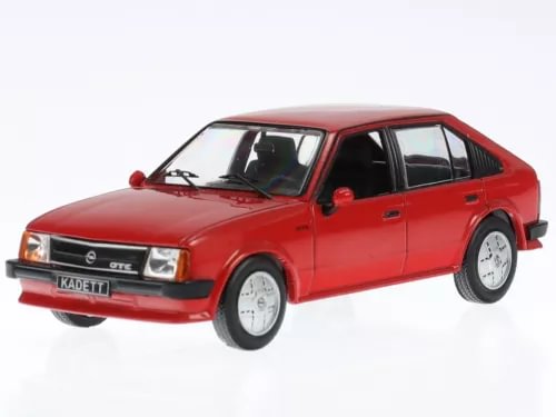 Red Opel Kadett D GT/E 1983 diecast model car, 1:43 scale