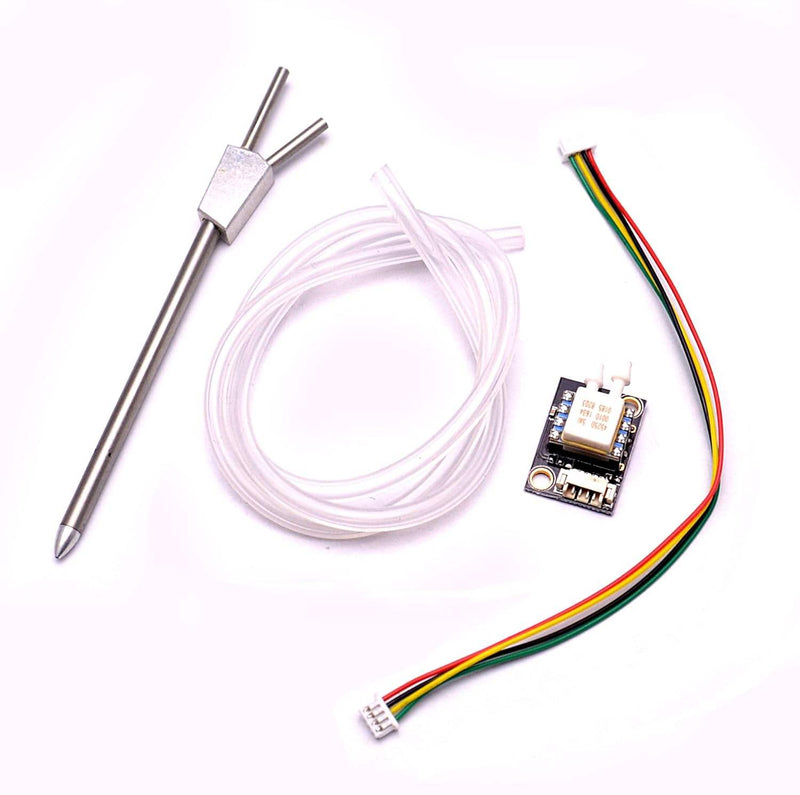 Digital airspeed sensor cable kit with pitot tube, sensor board, and multicolor wires