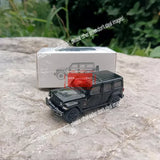 Black diecast Jeep Wrangler SUV model toy, front 3/4 view