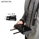 Sunnylife drone controller neck lanyard with black strap and metal clips