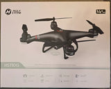 GPS quadcopter drone with 1080P HD camera, black body, on retail box