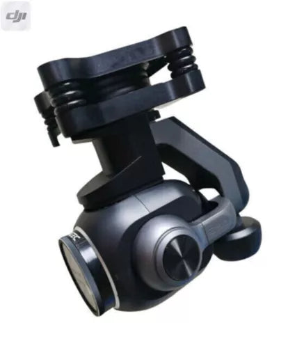 Yuneec 3-axis gimbal camera with front lens, black and gray housing
