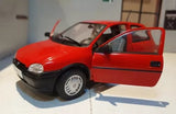 Vauxhall Corsa Opel Red 1.2 SR B 3 Door 1:24 Scale Model Diecast Car 1993 Parts