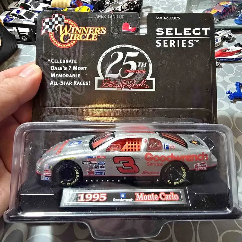 Diecast race car model in clear blister, #3 1995 Monte Carlo, Dale Earnhardt.