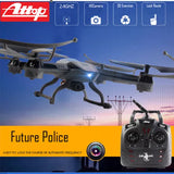 Future Police Remote Control Drone RC Quadcopter 2.4GHz Gyro 360 Flips HD Camera Drone