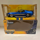 Jada 1973 Ford Mustang Mach 1 Blue / Silver Trim Big Time 1:24 Diecast RARE NIB Gilbert AZ