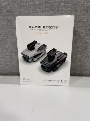 R/C quadcopter drone retail box with two pictured drones