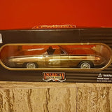 Rare Diecast Metal 1:18 American Golden Seies 24Kt Gold Plated 1963 Thunderbird Convertible modelShips to you
