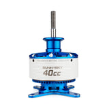 SUNNYSKY 40cc fixed-wing drone motor, blue and white with mounting base