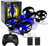 2 in 1 Mini Drones for Kids Remote Control Drone with Land Mode or Fly Mode, LED Drone