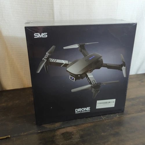 SMS drone retail box with drone illustration