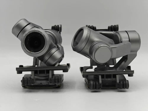 DJI Mavic 2 Zoom camera gimbal assembly, two units on mounts