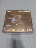 DMES drone P19 retail box with obstacle avoidance and 4K camera icons