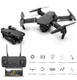 SMS drone with 4K camera and obstacle avoidance, shown with remote controller