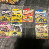 Car Tuned diecast cars in blister packs, assorted classic vehicle designs