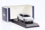 Polestar 2 2024 diecast model car in box, white body, black windows and wheels