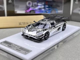 HKM 1:64 Scale SElectroplated Silver One 1 Racing Sports Model Diecast Metal Toy Parts