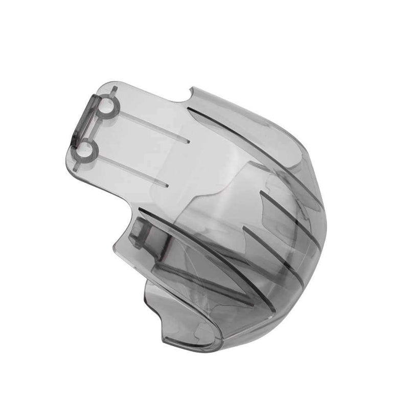 Clear transparent camera lens cap guard with cutouts for mounting