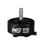 Brushless drone motor, black PFLY 3110 900KV with threaded shaft