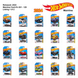 HOT WHEELS 2024 Mainline 1/64 Scale Diecast Long Card 001 - 125 You Pick 1 of 2 Parts