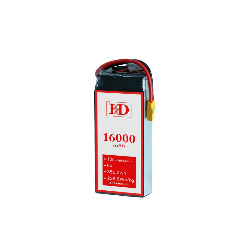 Lithium-ion 22.2V 16000mAh 275wh/kg 16Ah6S Solid State Battery Lithium Ion Manufacturer solid-state lithium-ion pack Drone UAV Fixed-wind Vtol Multirotor Drone