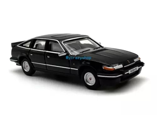 Black Rover SD1 3500 diecast model car, front three-quarter view.