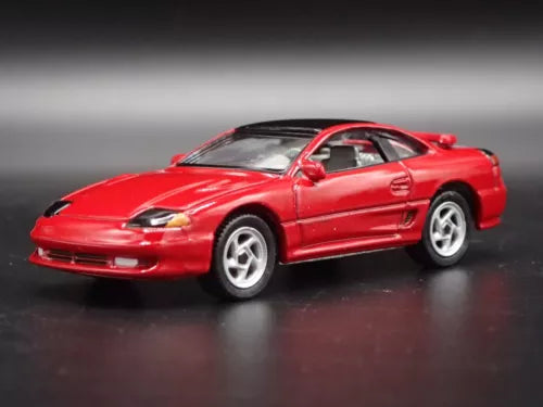 Red 1991 Dodge Stealth R/T twin turbo diecast model car, 1/64 scale