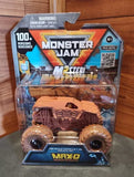 Monster Jam MAX-D 1:64 diecast monster truck in retail package, orange-brown truck